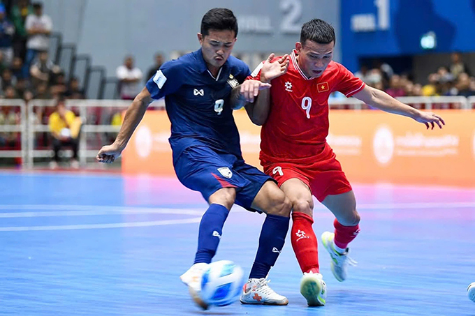 ĐT futsal nam Việt Nam cũng giành chiến thắng quan trọng trước Thái Lan trong năm 2024