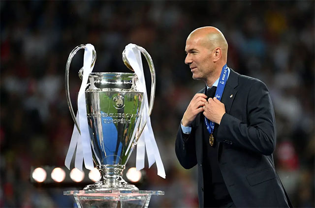 HLV Zidane từng giúp Real vô địch Champions League 3 mùa liên tiếp