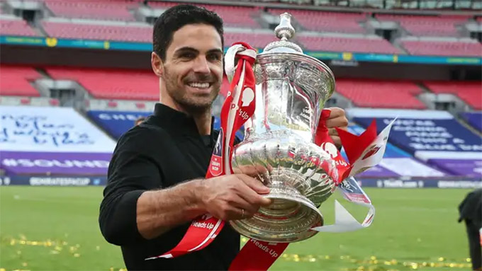 Danh hiệu lớn duy nhất mà Arteta đoạt được cùng Arsenal là chức vô địch FA Cup 2020