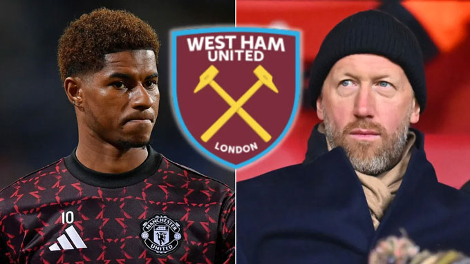 Tân HLV Potter đang muốn chiêu mộ Rashford về West Ham