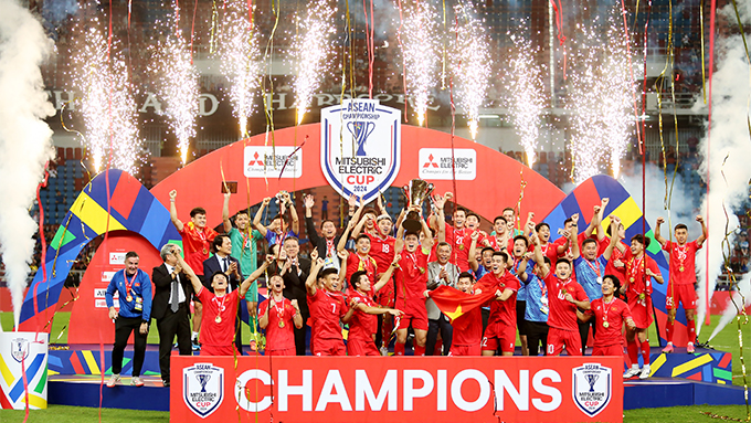 Chức vô địch AFF Cup 2024 là động lực lớn cho ĐT Việt Nam tự tin ở vòng loại Asian Cup 2027. Ảnh: Đức Cường