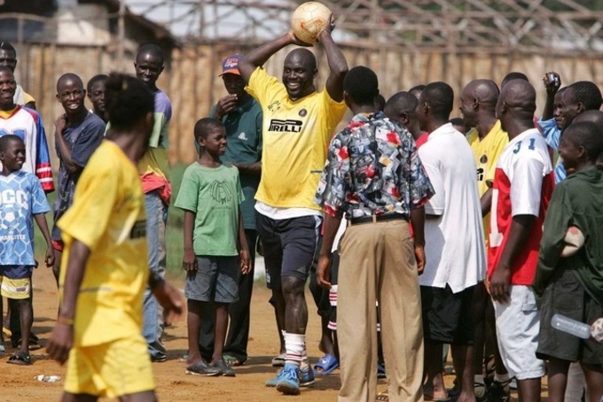 George Weah ngày "vinh quy bái tổ"