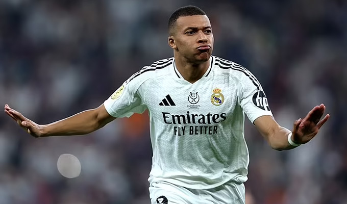 Mbappe giúp Real dẫn trước ngay phút thứ 5