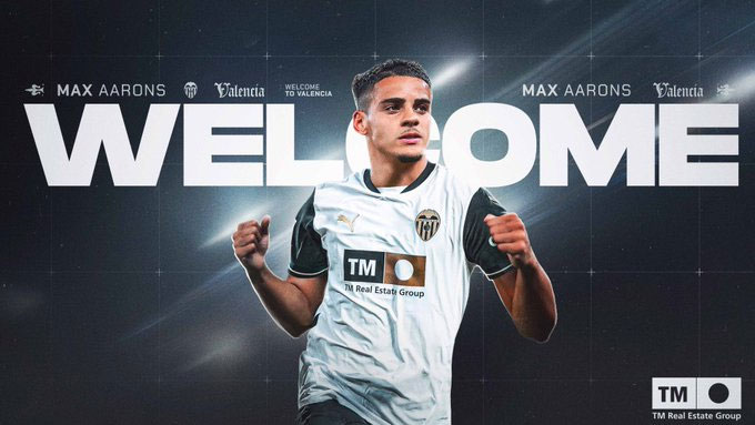 Max Aarons gia nhập Valencia theo dạng cho mượn