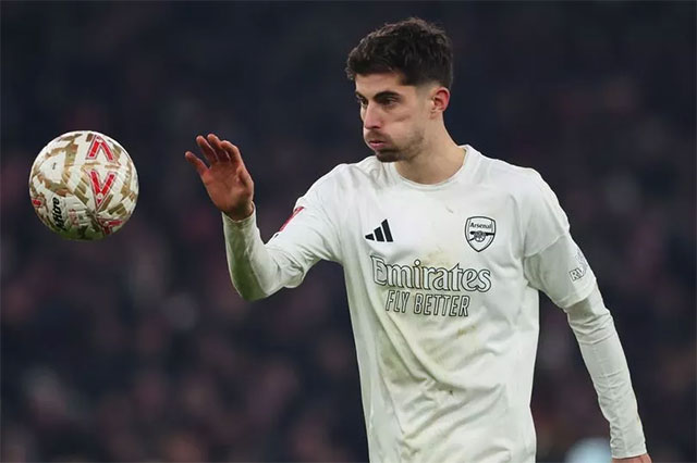 Havertz vừa đá hỏng 11m khiến Arsenal thua MU