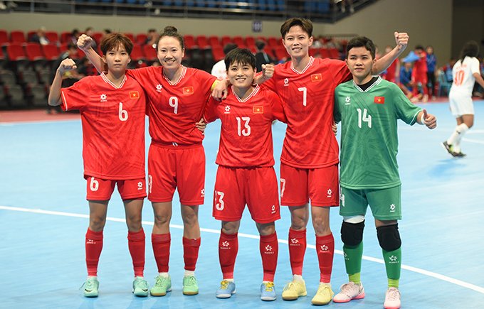 Niềm vui chiến thắng sẽ đến với ĐT futsal nữ Việt Nam