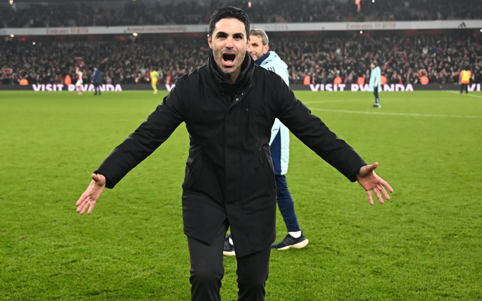 Arsenal vẫn chưa thể vô địch Ngoại hạng Anh dưới thời Arteta