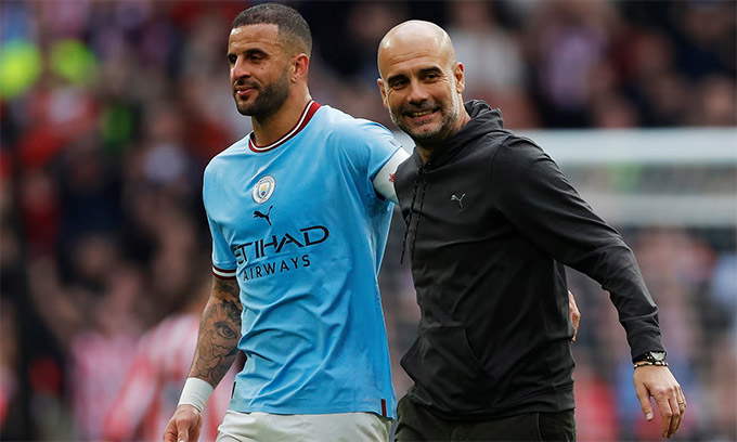 Kyle Walker không còn nằm trong kế hoạch của Pep