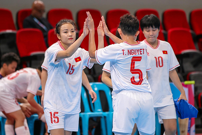 ĐT futsal nữ Việt Nam quyết thắng trước Đài Bắc TH