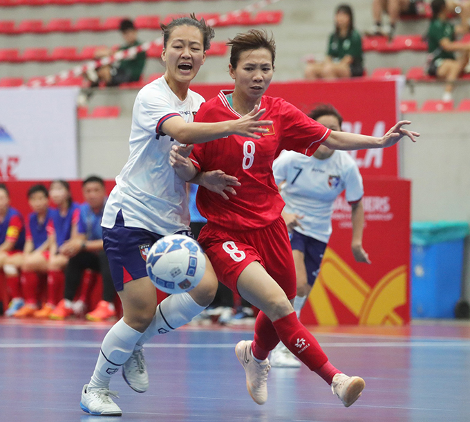 ĐT futsal nữ Việt Nam và Đài Bắc Trung  Hoa giành 2 vé ở bảng D