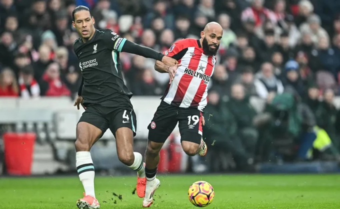 Liverpool đã gặp rất nhiều khó khăn ở trận đấu trên sân của Brentford