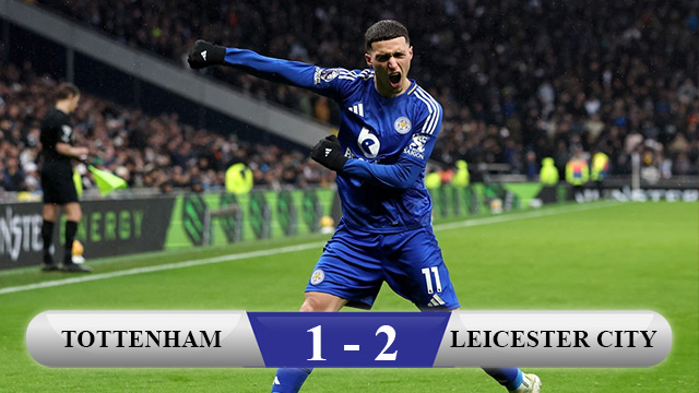 Leicester lội ngược dòng thành công ngay trên sân của Tottenham