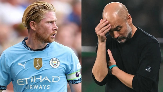 Kevin de Bruyne nằm trong số cầu thủ phản bội Pep