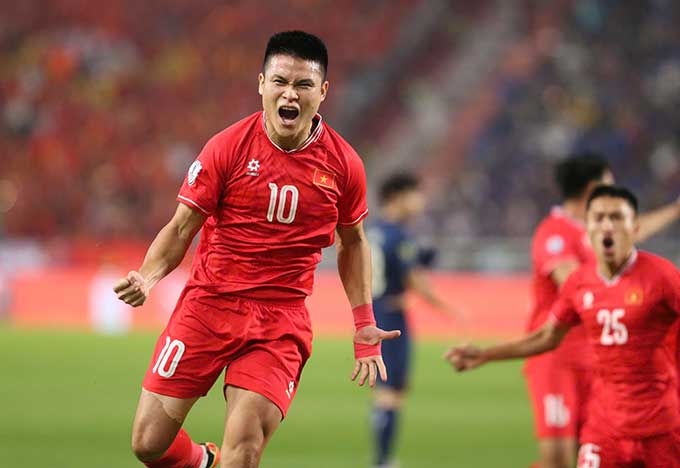 Tuấn Hải là người hùng của ĐT Việt Nam ở chung kết lượt về AFF Cup 2024 - Ảnh: Đức Cường