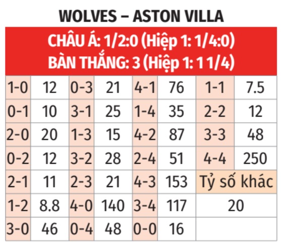 Wolves vs Aston Villa