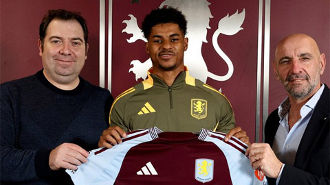 Rashford chính thức ra mắt Aston Villa