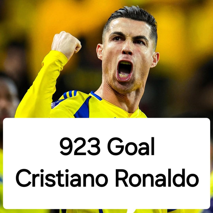 Ronaldo cán mốc 923 bàn trong sự nghiệp