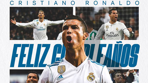 Real Madrid tri ân Ronaldo trong ngày sinh nhật tuổi 40