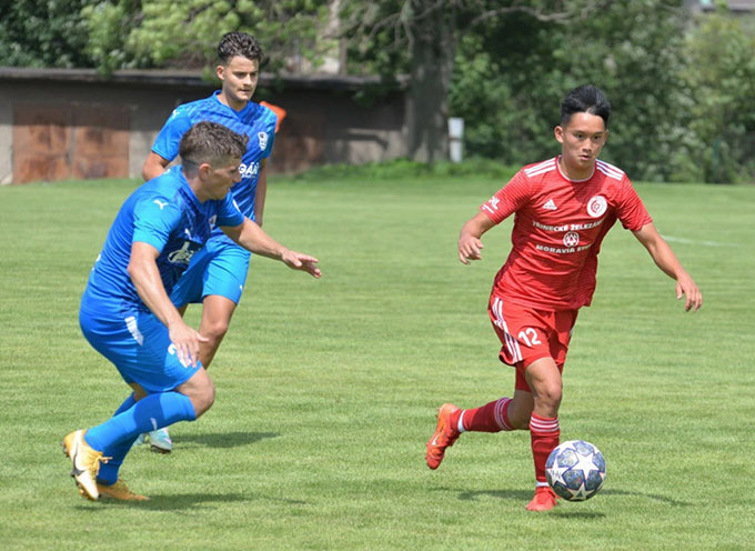 Andrej Nguyễn An Khánh đang có phong độ tốt tại CH Séc - Ảnh: Trinec FK 