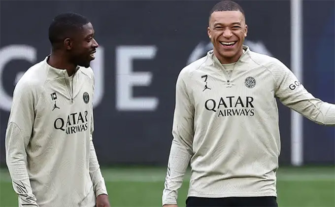 Dembele và Mbappe làm bạn với nhau suốt gần 15 năm qua