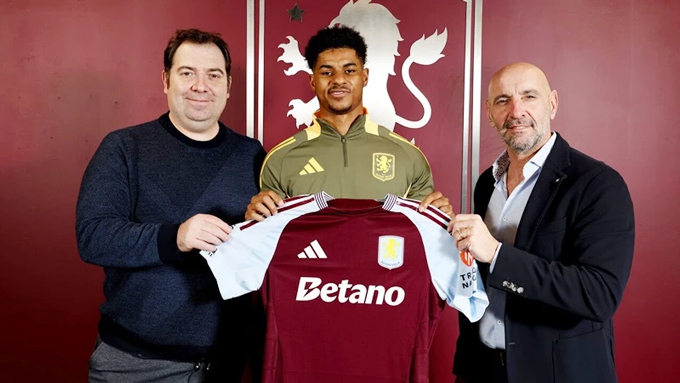 Rashford được cho Aston Villa mượn đến hết mùa giải