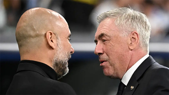 HLV Ancelotti ca ngợi tài năng của Guardiola