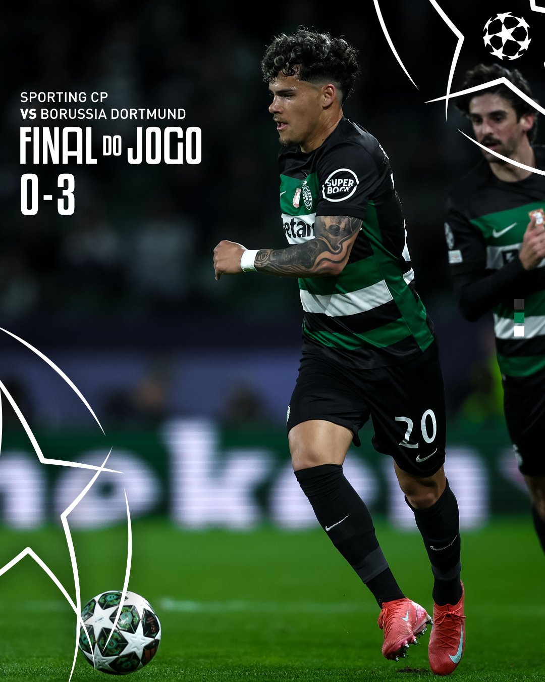 Sporting thất thủ 0-3 trước Dortmund