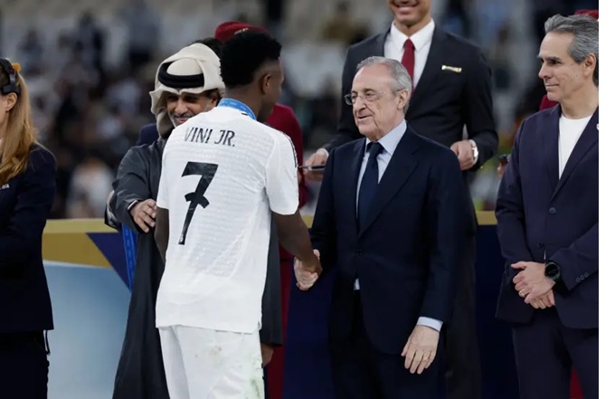 Chủ tịch Florentino Perez không muốn mất Vinicius vào thời điểm này