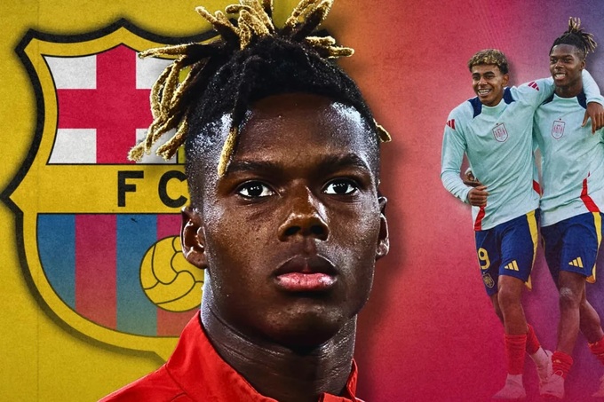 Hồi hè 2024, Barca từng tính mua Nico Williams và tái hợp đôi cánh của ĐT Tây Ban Nha ở Camp Nou.