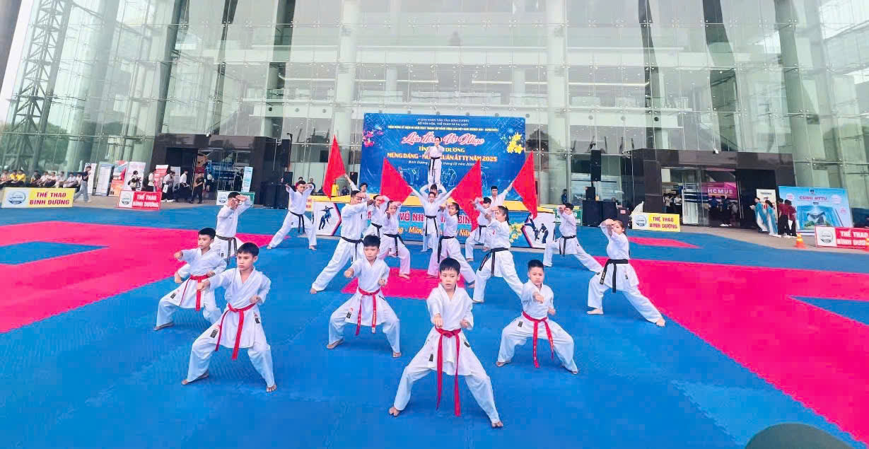 Tiết mục biểu diễn của môn Karate