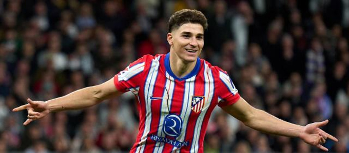 Alvarez thi đấu thăng hoa trong màu áo Atletico sau khi rời Man City