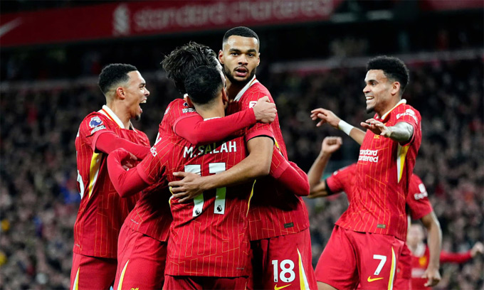 Liverpool được Opta dự đoán khả năng vô địch cao nhất