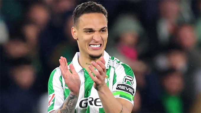 Antony đang thi đấu bùng nổ tại Real Betis