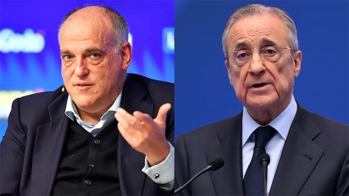 Ông Tebas chỉ trích Chủ tịch Florentino Perez