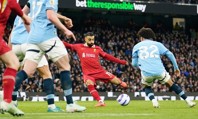 Salah ghi bàn mở tỷ số trước Man City