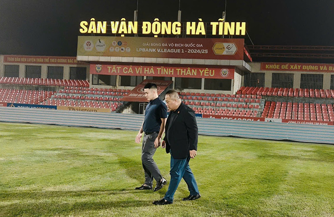 Sân Hà Tĩnh tái xuất V.League - Ảnh: VPF 