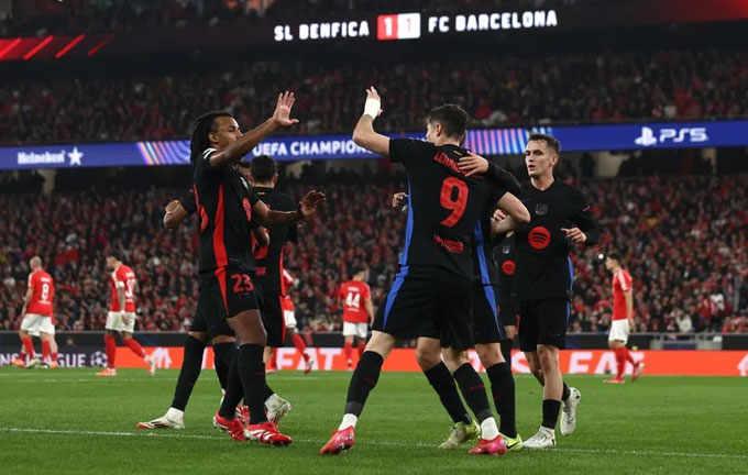 Barca sẽ có chuyến làm khách tới sân của Benfica tại lượt đi vòng 1/8 Champions League