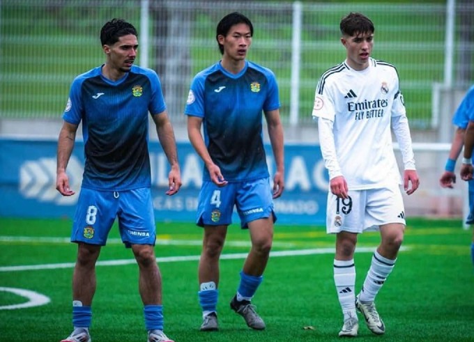 Juien Nguyễn ra sân trong cuộc đối đầu U19 Fuenlabrada vs U19 Real Madrid