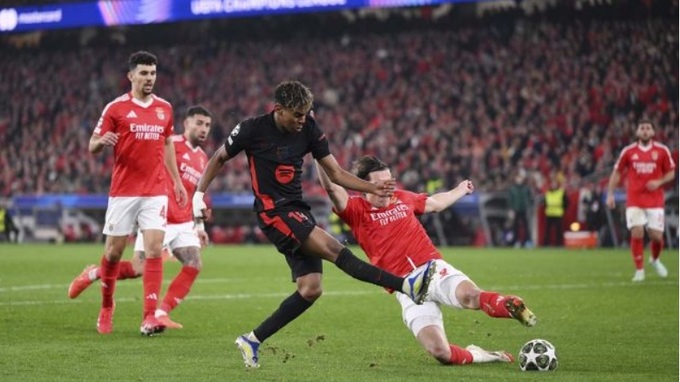 Tiền đạo Lamine Yamal của Barca đã thi đấu thất vọng trên sân của Benfica mới đây