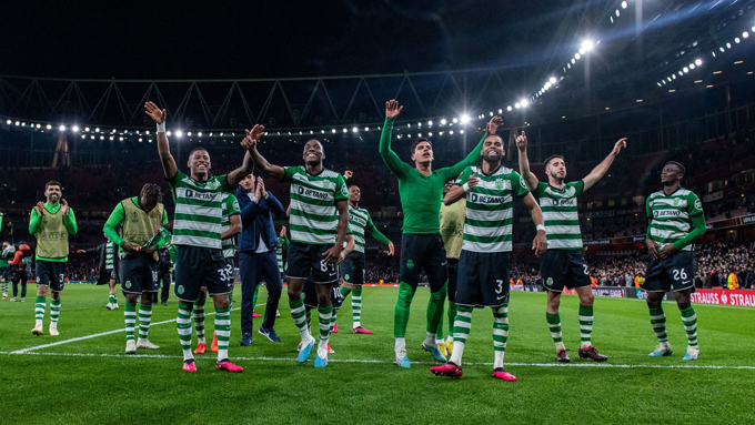 Sporting của Amorim từng đánh bại Arsenal của Arteta một cách thuyết phục bằng sơ đồ 3-4-3 vào năm 2022