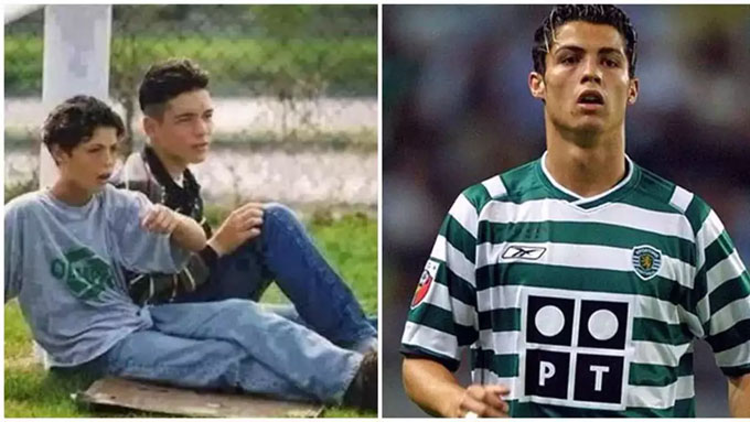 Ronaldo khi còn khoác áo Sporting Lisbon