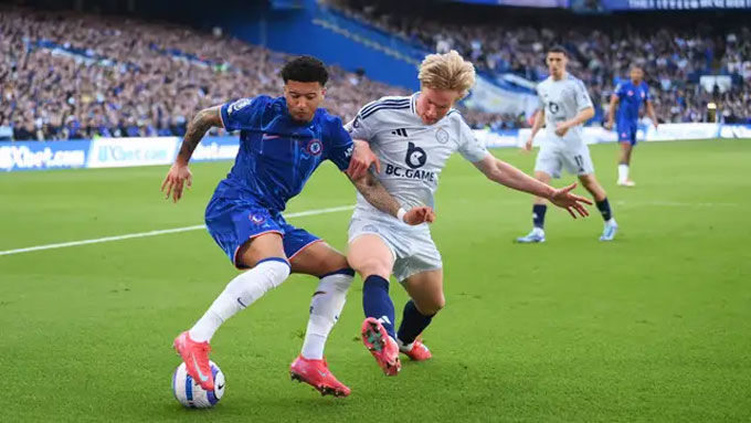 Sancho thi đấu thất vọng trong màu áo Chelsea