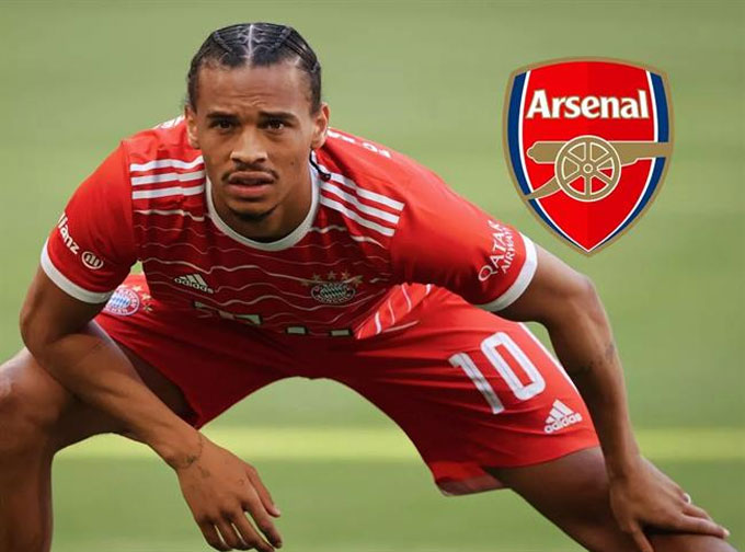 Arsenal muốn chiêu mộ Sane từ Bayern