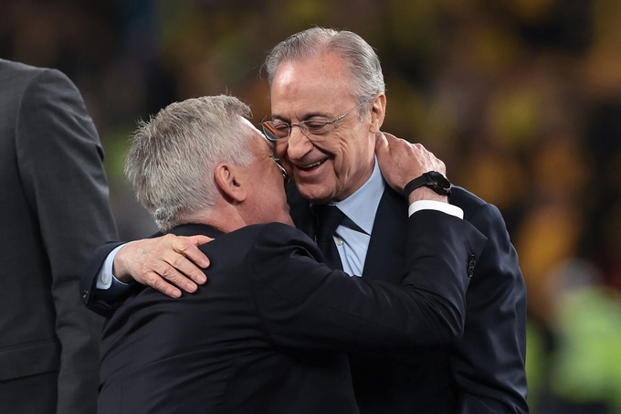 Ancelotti cũng từng bị chủ tịch Florentino Perez sa thải 10 năm về trước