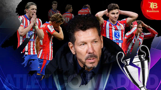 Atletico Madrid của Diego Simeone mang lời nguyền nghiệt ngã tại Champions League