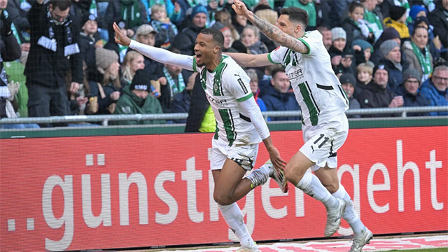 M'Gladbach đã thắng liền 4 trận trên sân khách