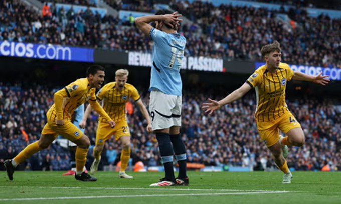 Brighton đã có cơ hội đánh bại Man City