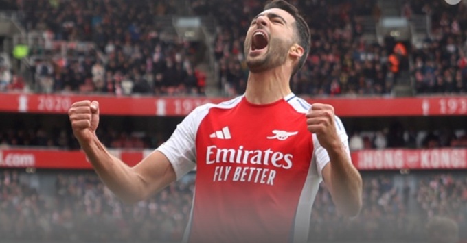 Khen có, chê có, khi Mikel Merino được HLV Mikel Arteta đẩy lên đá trên hàng công của Arsenal