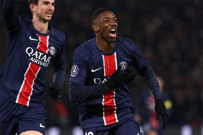 Dembele tỏa sáng với 30 bàn thắng cho PSG mùa này