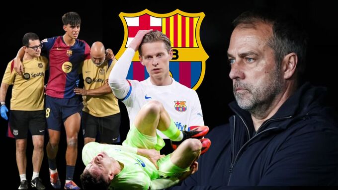 HLV Hansi Flick phải đau đầu với những chấn thương của Marc Bernal, Frenkie de Jong và giờ là Marc Casado